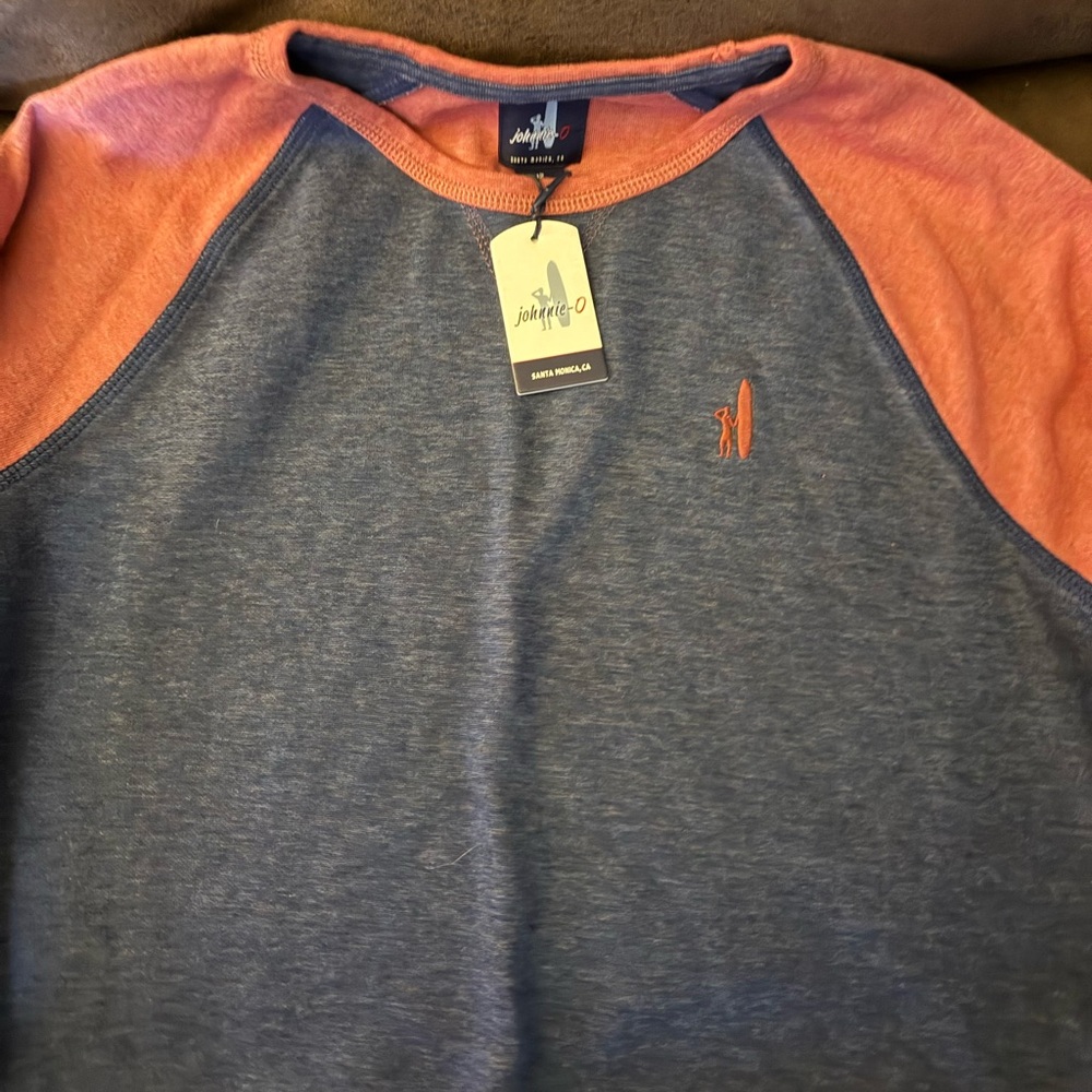 johnnie-O Blue and red Raglan sweatshirt